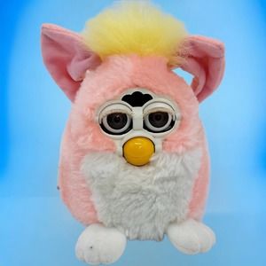 1999 Tiger Electronic Furby Babies 70-940 Furby Baby Pink Yellow Works W/ Tag